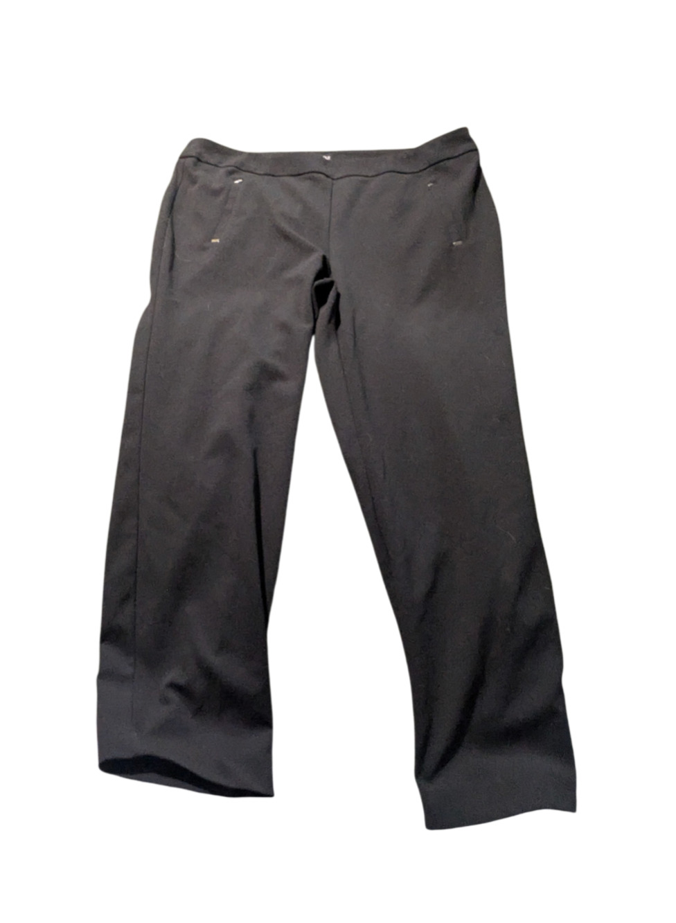 Flirtatious Young Contemporary Black Pull-On Trouser Pants XL